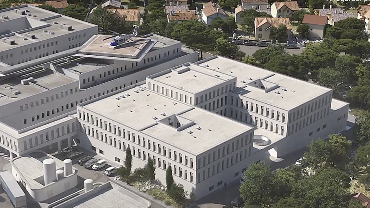 La construction du bâtiment cardiovasculaire du CHU de Marseille démarrera au second semestre 2025 pour une durée de dix-huit mois. (Groupe-6 architecture)