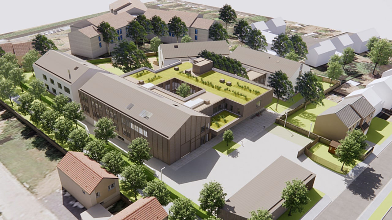 Le pôle a une superficie de 5 800 mètres carrés et ne comprend qu'un étage pour limiter les risques de chute du public accueilli, à savoir des personnes épileptiques. (Fondation Léopold-Bellan)