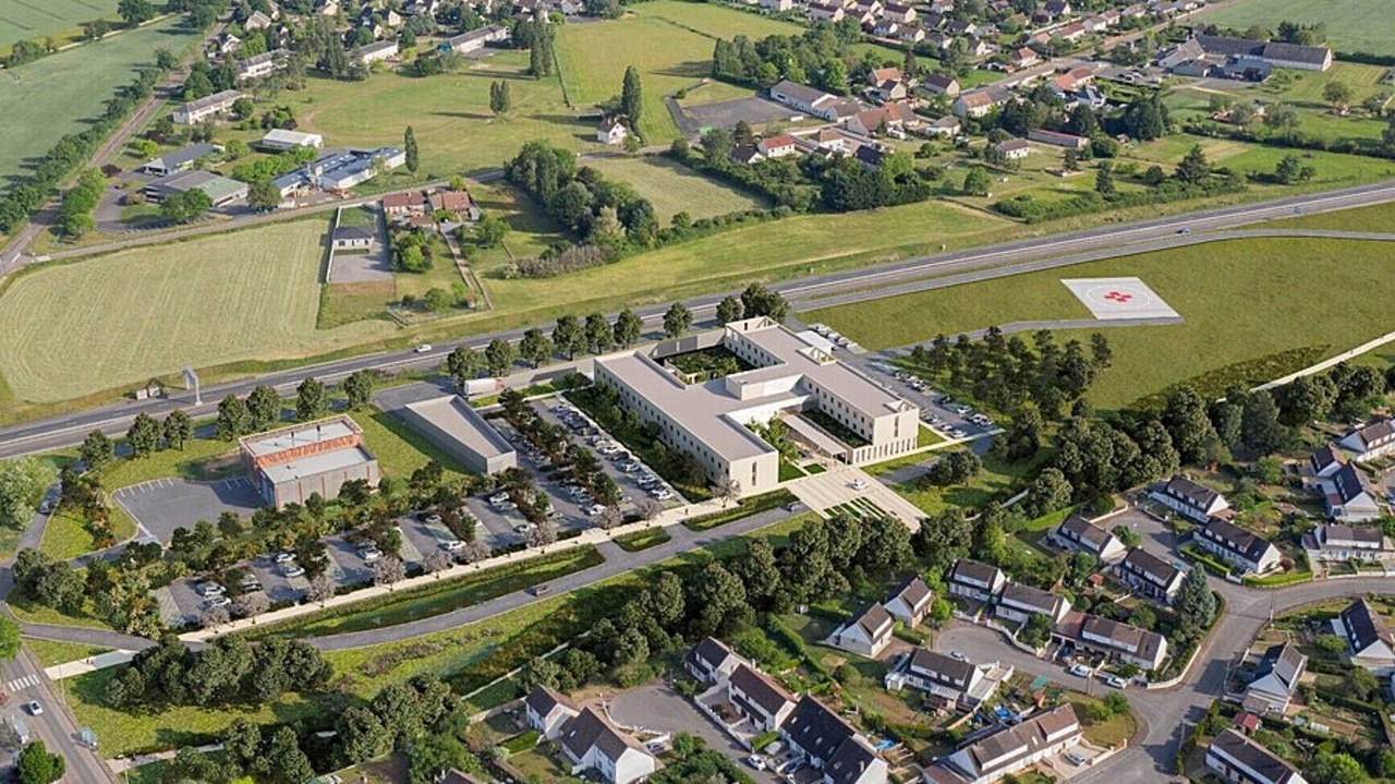 L'enveloppe du Ségur de la santé soutenant le projet de reconstruction du CH de Cosne-sur-Loire s'élève à 27 M€. (Cabinet d'architecture Groupe 6)