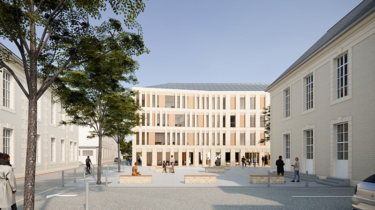 Le calendrier de reconstruction du bâtiment Jamet est aligné sur celui de mise en service du futur tramway. (Pargade Architectes)