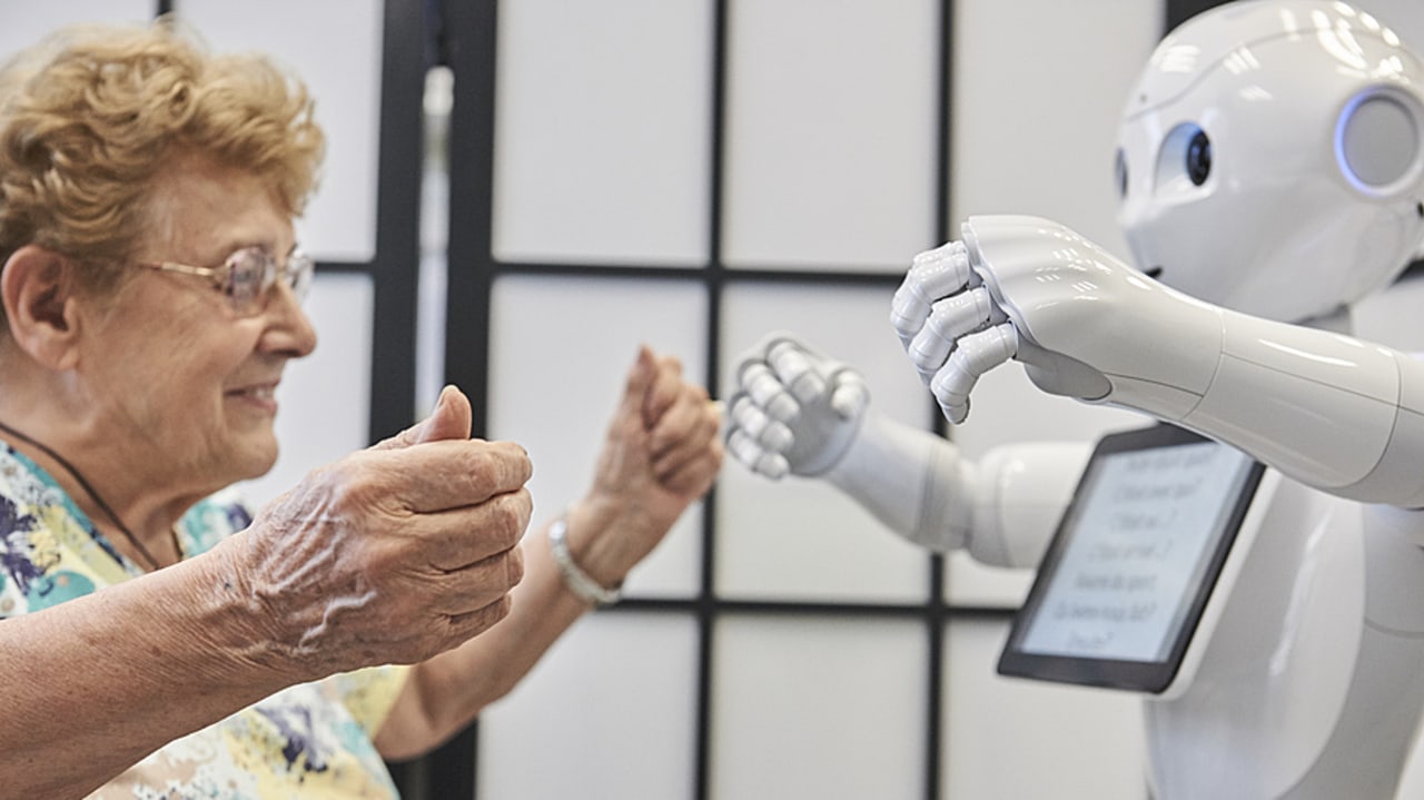 Le rapport insiste sur la nécessité de formations et d'accompagnement humain pour réduire la fracture numérique. (Marie Bienaimé/Image Point FR/BSIP)