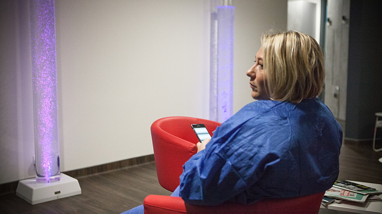 L'apport de la solution de télésurveillance Cureety par rapport aux appels téléphoniques classiques aux patients est analysé dans une étude prospective randomisée multicentrique. (Jessica Bordeau/Image Point FR/BSIP)