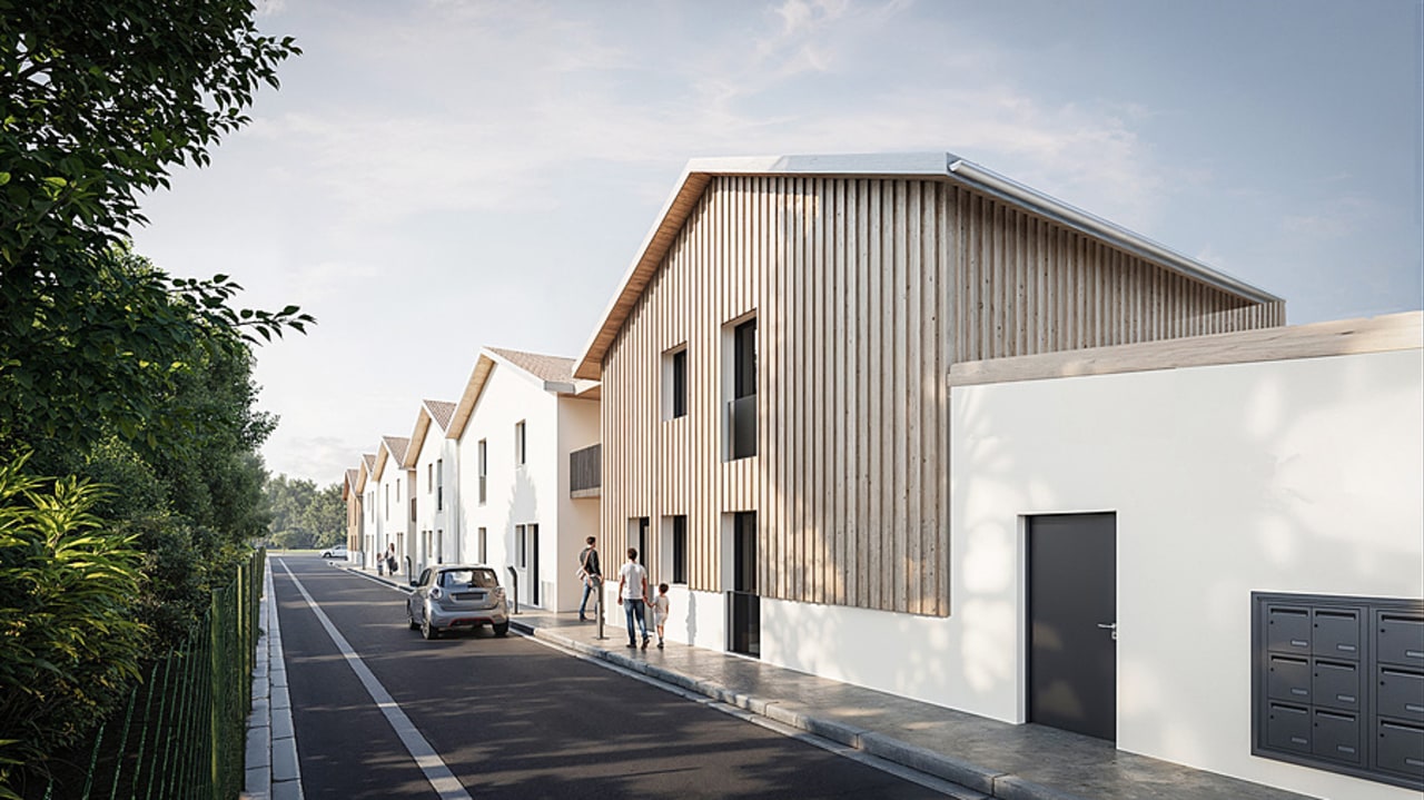 La résidence est implantée en centre-ville pour permettre à ses habitants de continuer leurs activités de manière autonome (Niveau 3 Architecture)