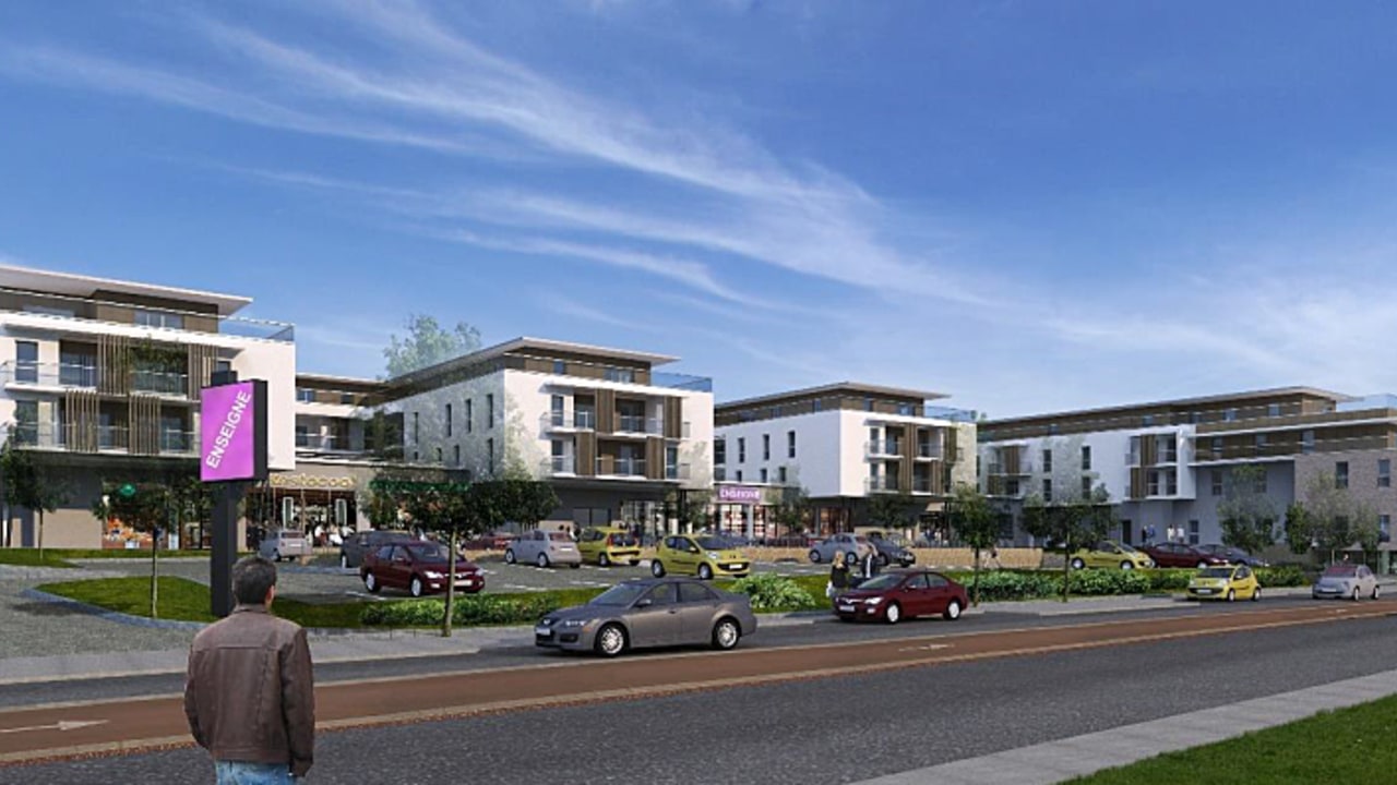 Le nouveau centre médico-social de Déville-lès-Rouen est intégré dans un ensemble immobilier qui comprend logements et commerces. (Ataub Architectes)