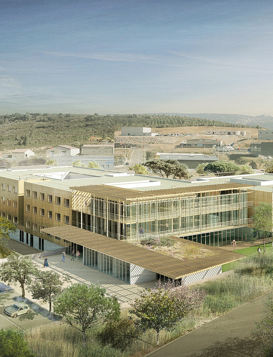 Le centre gérontologique public privé de Narbonne (Aude), conçu par Ad Quatio architectes.