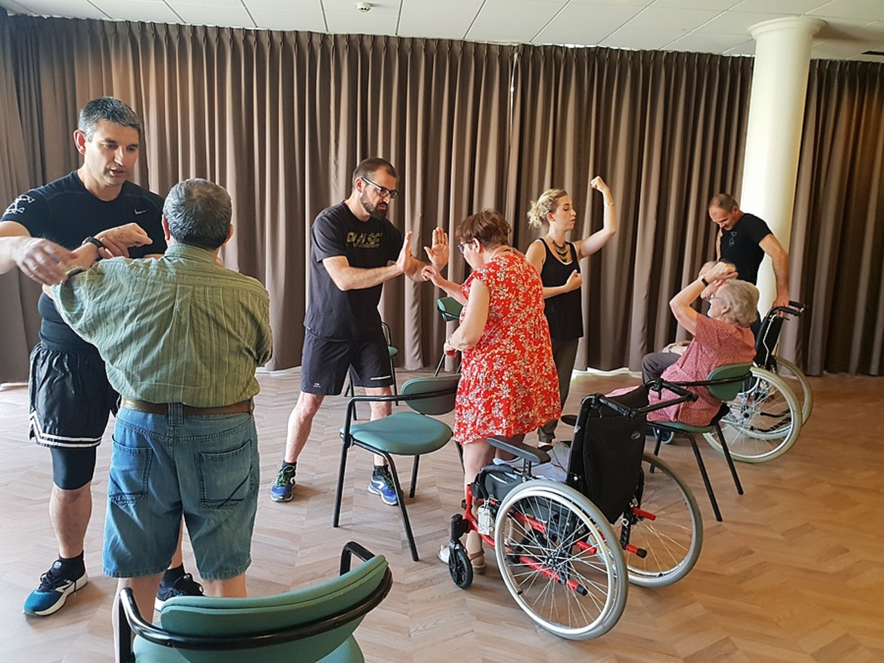 Au fil des séances, des binômes se sont formés.