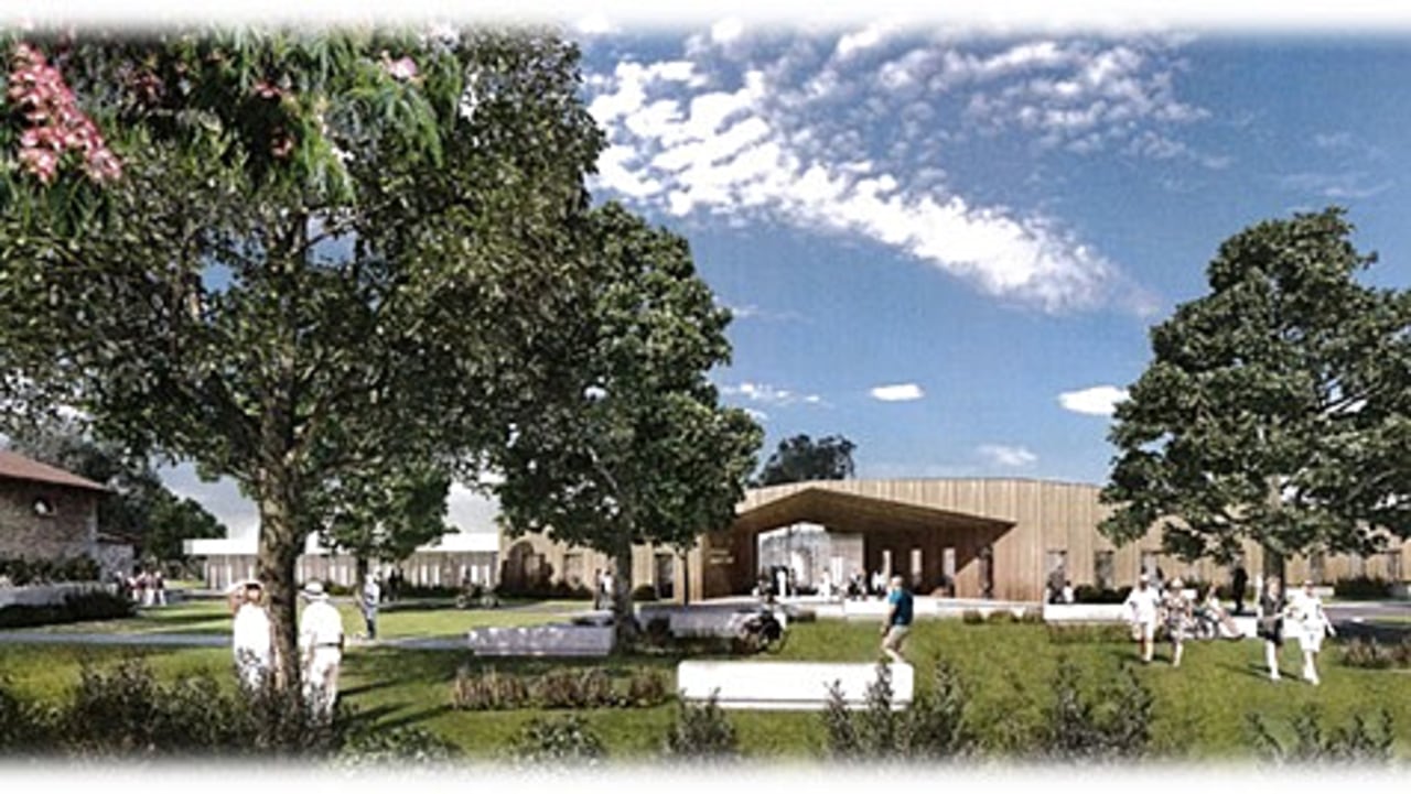 Le pôle adminstratif à l'entrée du site a ouvert en décembre 2019.