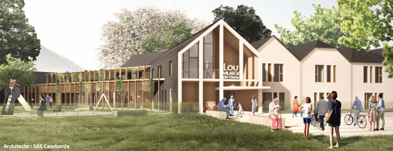 Le nouveau bâtiment sera construit sur deux niveaux dans le style des maisons béarnaises. (Sas Camborde)