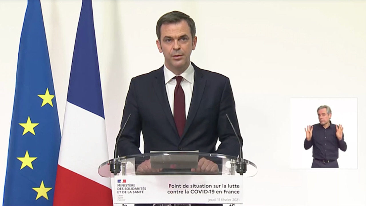 Olivier Véran, ministre des Solidarités et de la Santé, a dépeint "une situation fragile, incertaine, mais sous contrôle à l'heure actuelle." (Capture d'écran point de situation sur la lutte contre le Covid-19)