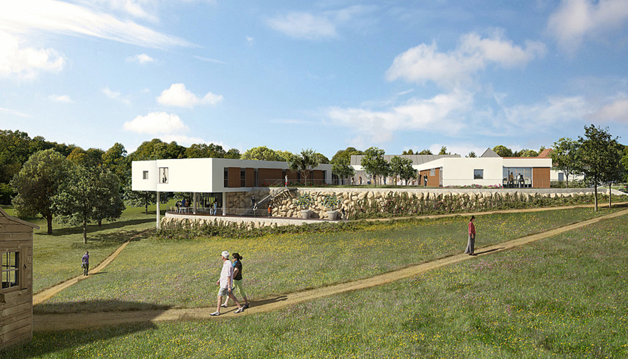 Le projet architectural retenu est un plain-pied pour répondre à l'enjeu du vieillissement et aux spécificités motrices des personnes accueillies.  (Bertrand Digneaux)