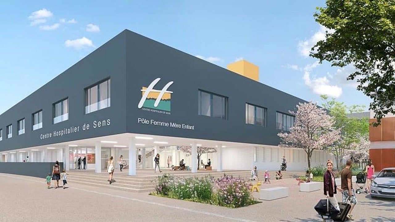 L'extension de 12 144 m² accueillera de nombreux services, dont le pôle femme-mère-enfant et les urgences regroupées. (Architecture Groupe-6)