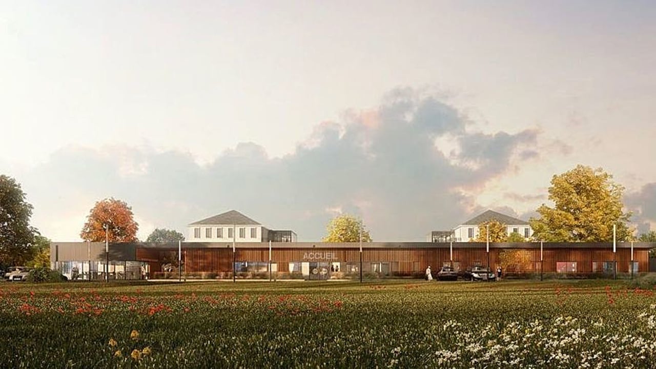 Le bâtiment, situé sur l'esplanade à l'entrée de l'établissement, regroupera le futur Cac et l'actuel CPAU à l'horizon 2023. (L'Agence française)