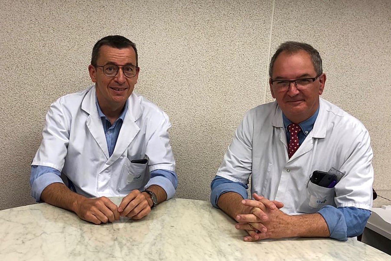 Dr François Goupil et Dr Laurent Pidhorz (CH du Mans)