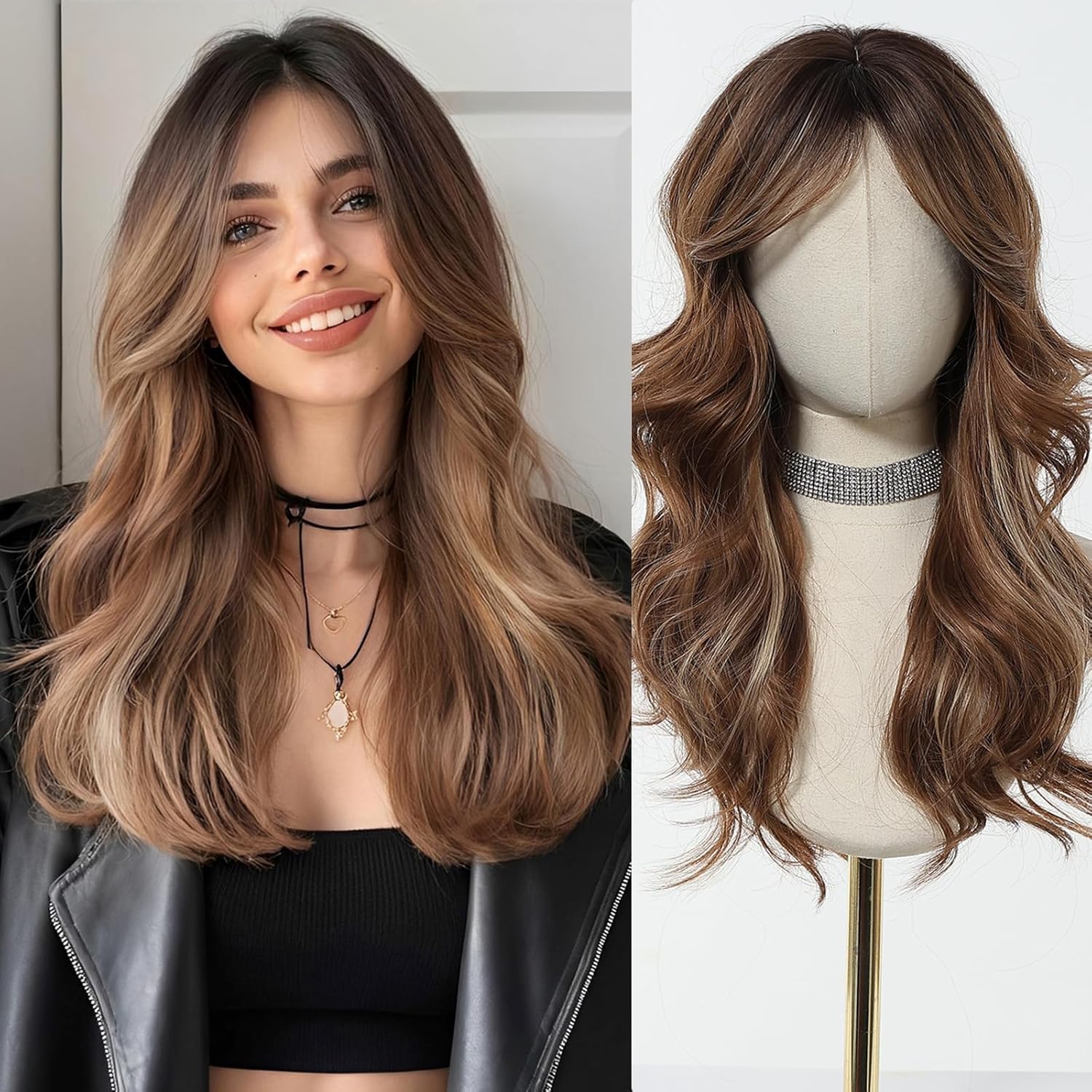 Esmee Perruque Marron Longue