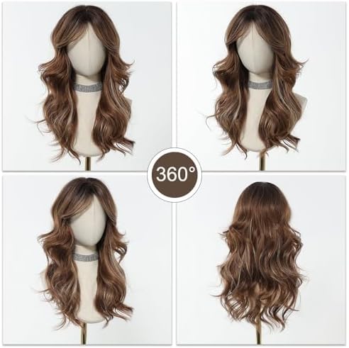 Vue 5 de Esmee Perruque Marron Longue
