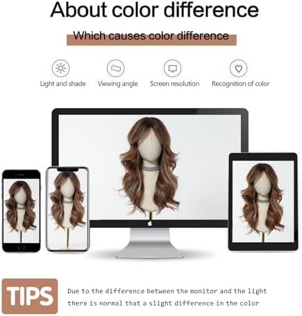 Vue 6 de Esmee Perruque Marron Longue