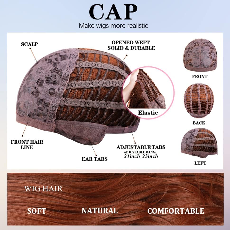 Vue 6 de Perruques Cheveux Naturels Synthetiques