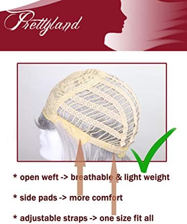 Vue 5 de Prettyland Naturel Perruque Milonge