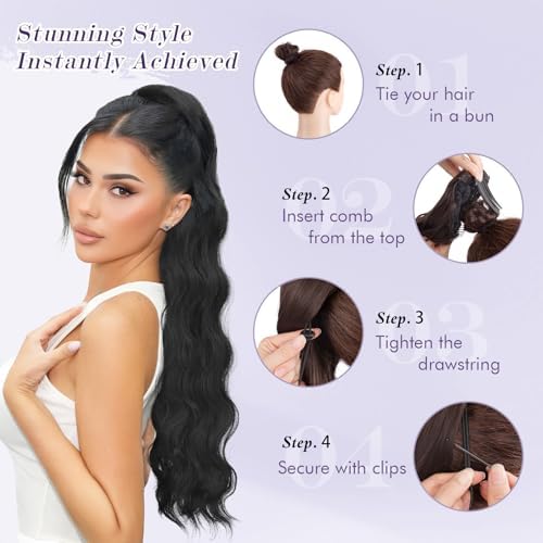 Vue 4 de Feshfen Ondules Queue De