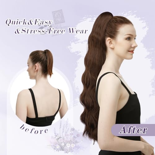 Vue 5 de Feshfen Ondules Queue De