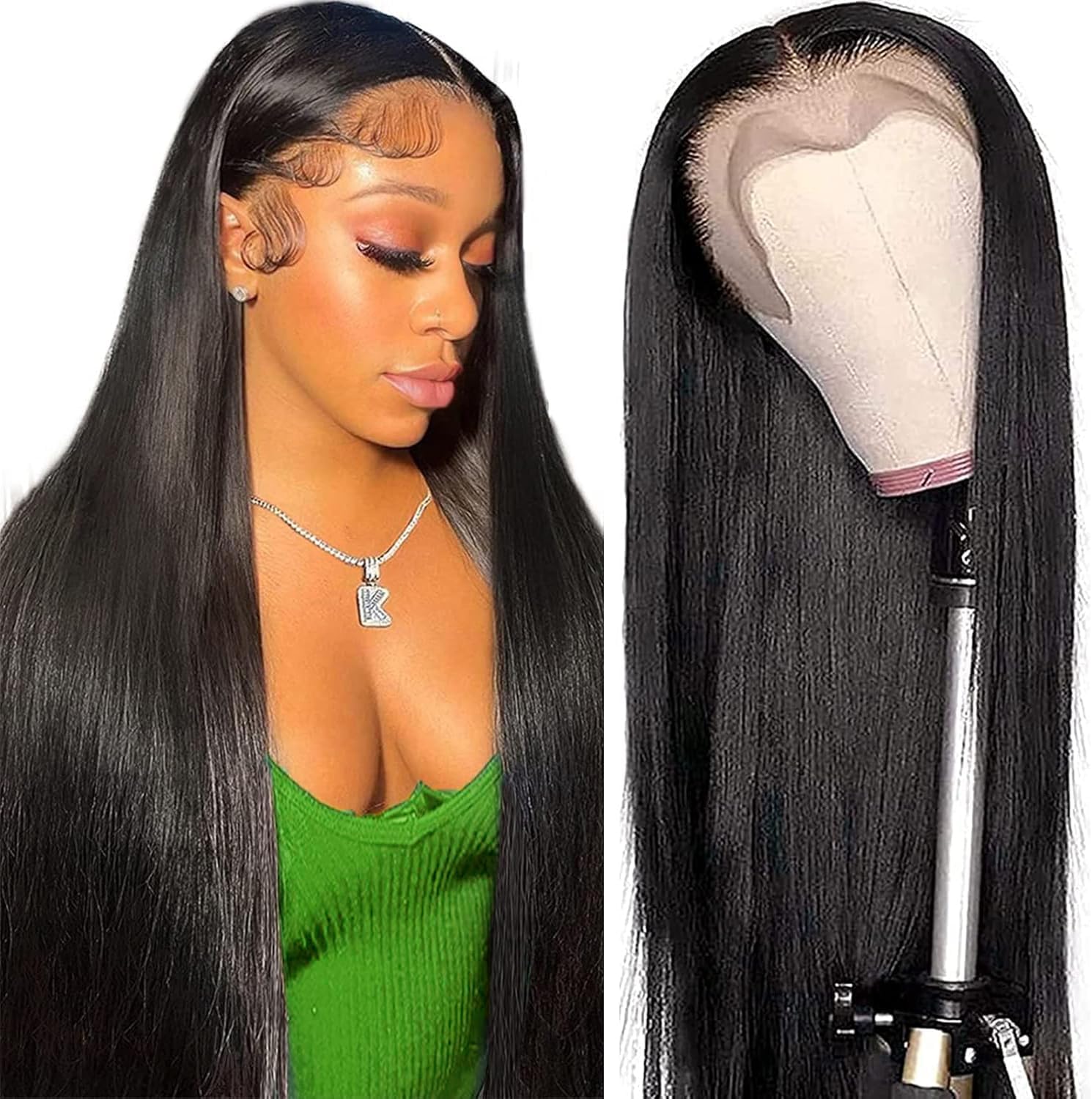 Rxy Perruque Femme Naturelle