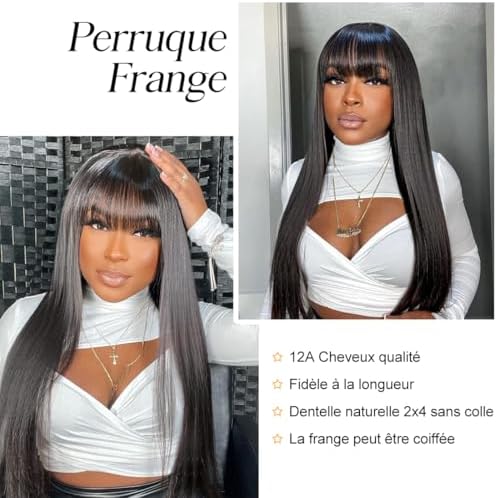 Vue 5 de Pouces Perruque Femme Naturelle