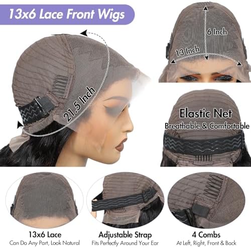 Vue 6 de Pouces Perruque Cheveux Humain