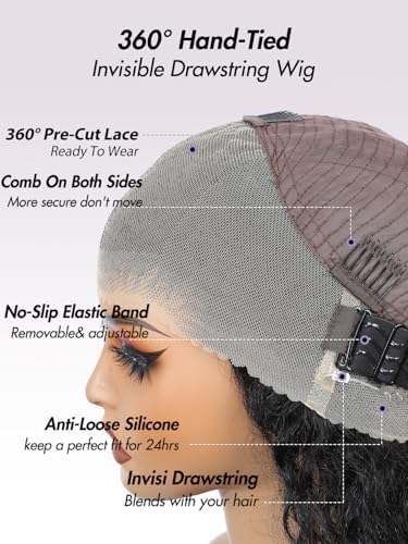 Vue 6 de Hidden Strap Perruque Cheveux