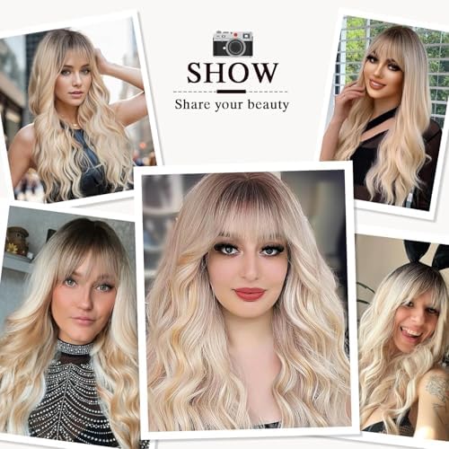 Vue 6 de Porsmeer Perruque Blond Ombre