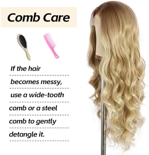 Vue 7 de Sapphirewigs Perruque Blonde En