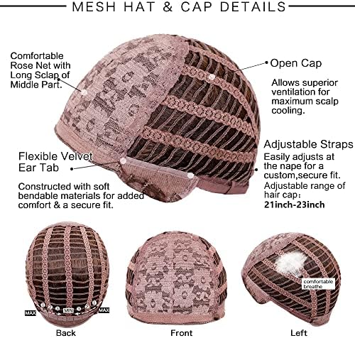 Vue 6 de Perruques Blondes Ombrees Pour