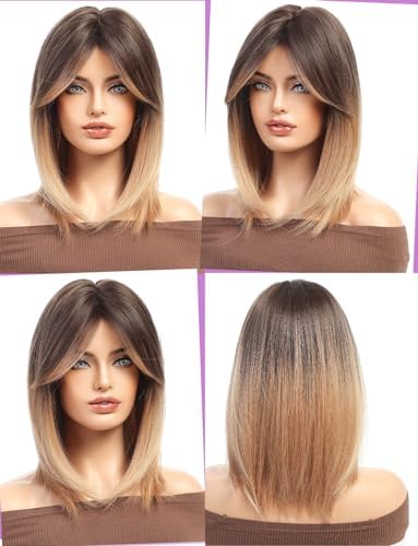 Vue 2 de Wokestar Perruque Bob Avec