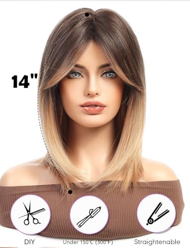 Vue 3 de Wokestar Perruque Bob Avec