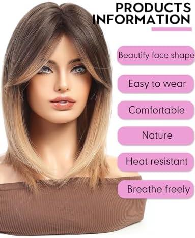 Vue 4 de Wokestar Perruque Bob Avec