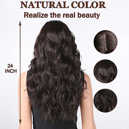 Vue 4 de Esmee Perruque Longue Ondulee