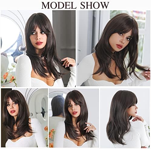 Vue 6 de Pouces Longues Droites Marron