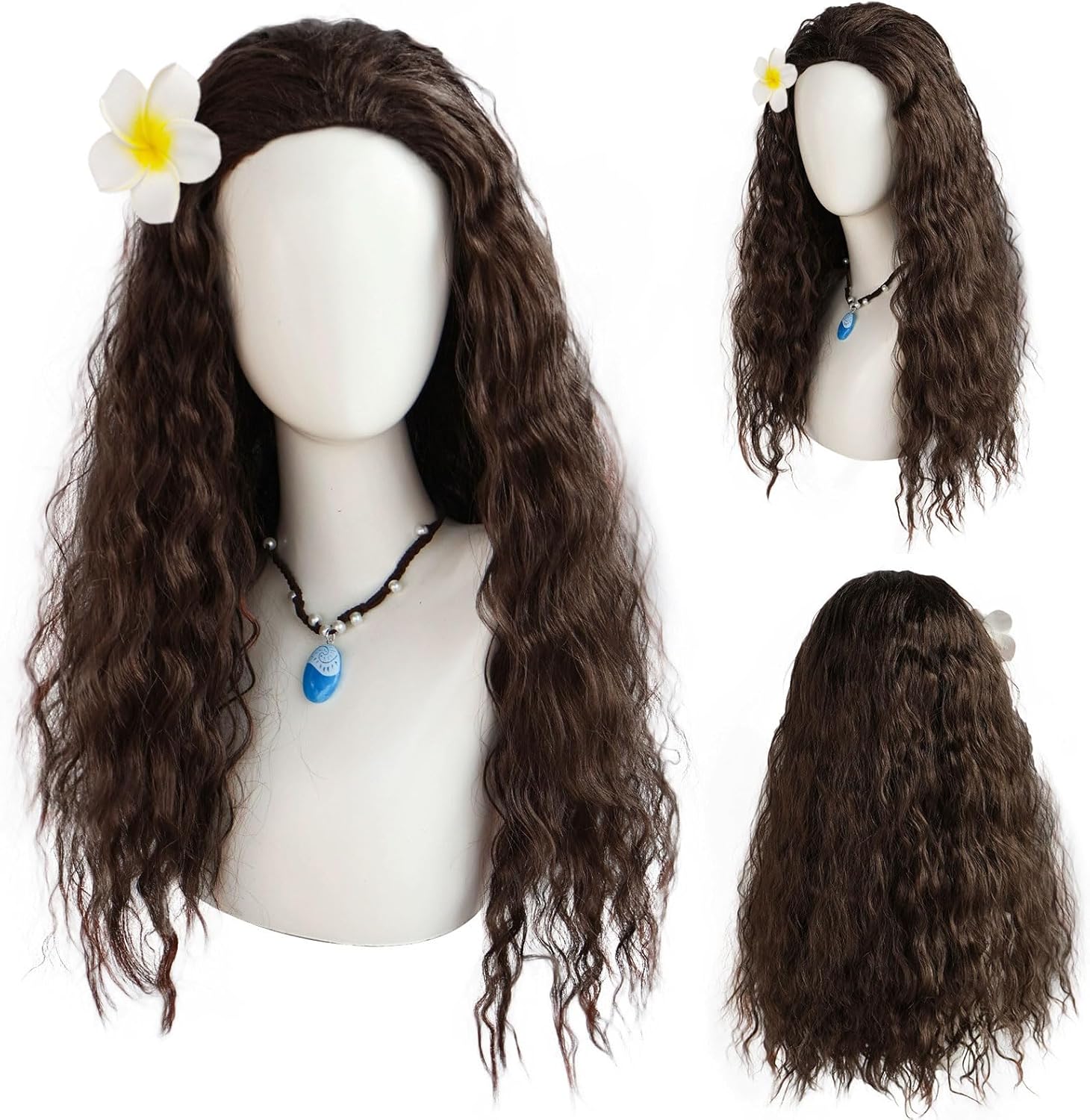 Princesse Perruques Avec Fleur