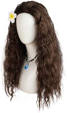 Vue 6 de Princesse Perruques Avec Fleur