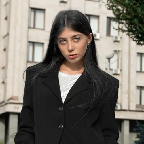 Vue 4 de Perruque Sorciere Cm Pouce