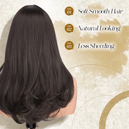 Vue 4 de Feshfen Perruque Longue Avec