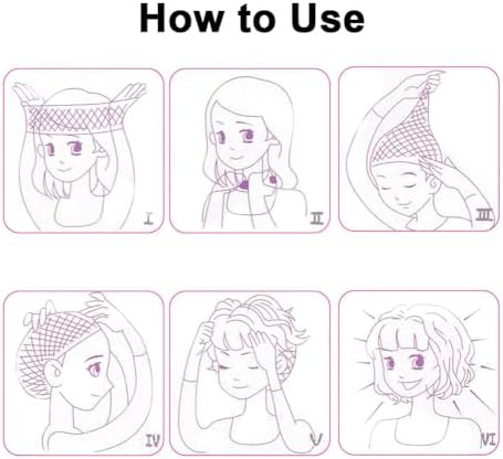 Vue 6 de Perruque Noir Femme Pcs