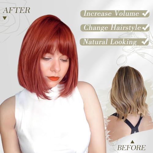 Vue 4 de Courte Bob Perruque Avec