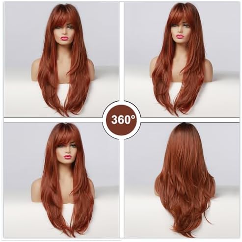 Vue 5 de Esmee Perruque Auburn Pour