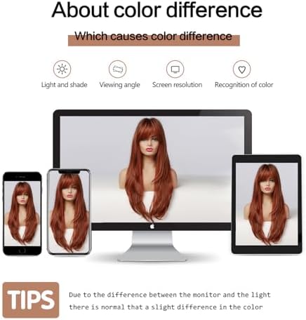 Vue 6 de Esmee Perruque Auburn Pour