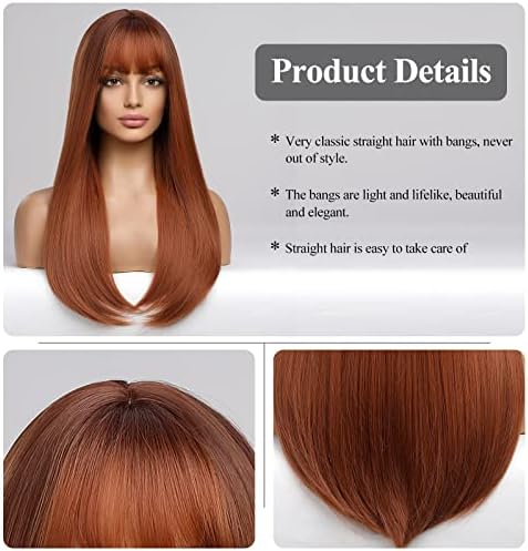 Vue 4 de Haircube Perruque Auburn Avec