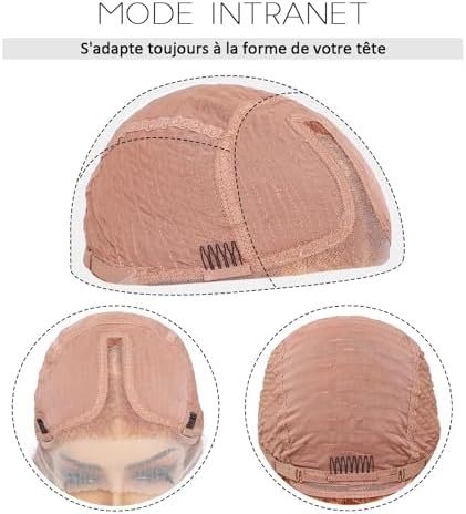 Vue 6 de Perruque Gingembre Dentelle Body