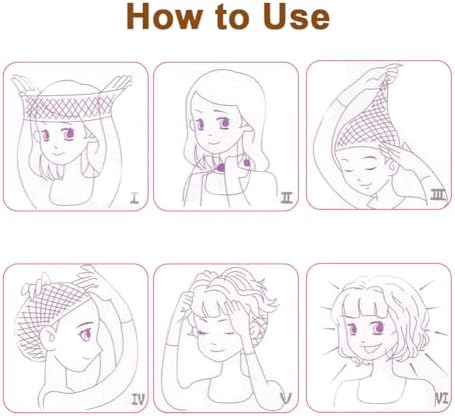 Vue 7 de Perruque Orange Femme Pcs