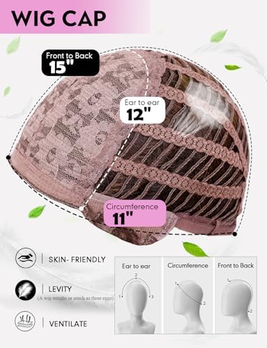 Vue 7 de Wokestar Longue Perruque Rousse