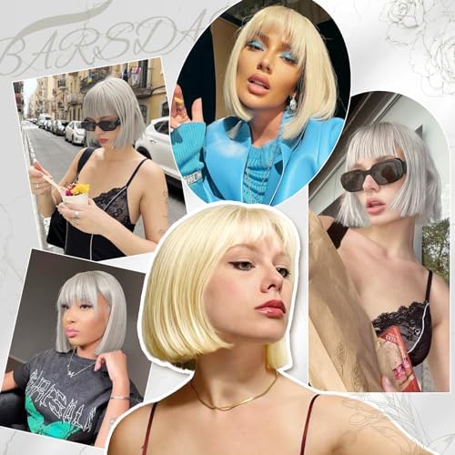 Vue 4 de Barsdar Gris Perruque Avec