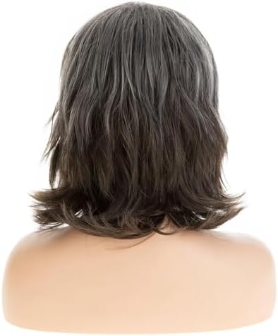 Vue 5 de Femmes Gris Perruque Courte